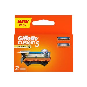 Gillette Fusion Power Blades for men with styling back blade - 2 count for Perfect Shave and Perfect Beard Shape