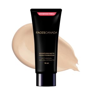 FACESCANADA Weightless Matte Finish Foundation - Medium Natural, 15ml