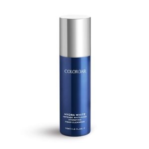 Colorbar Hydra White Foam Cleanser, 70ml | Liquid-to-foam cleanser, removes all traces of dirt, impurities, and makeup| Illuminates skin with its 4D action
