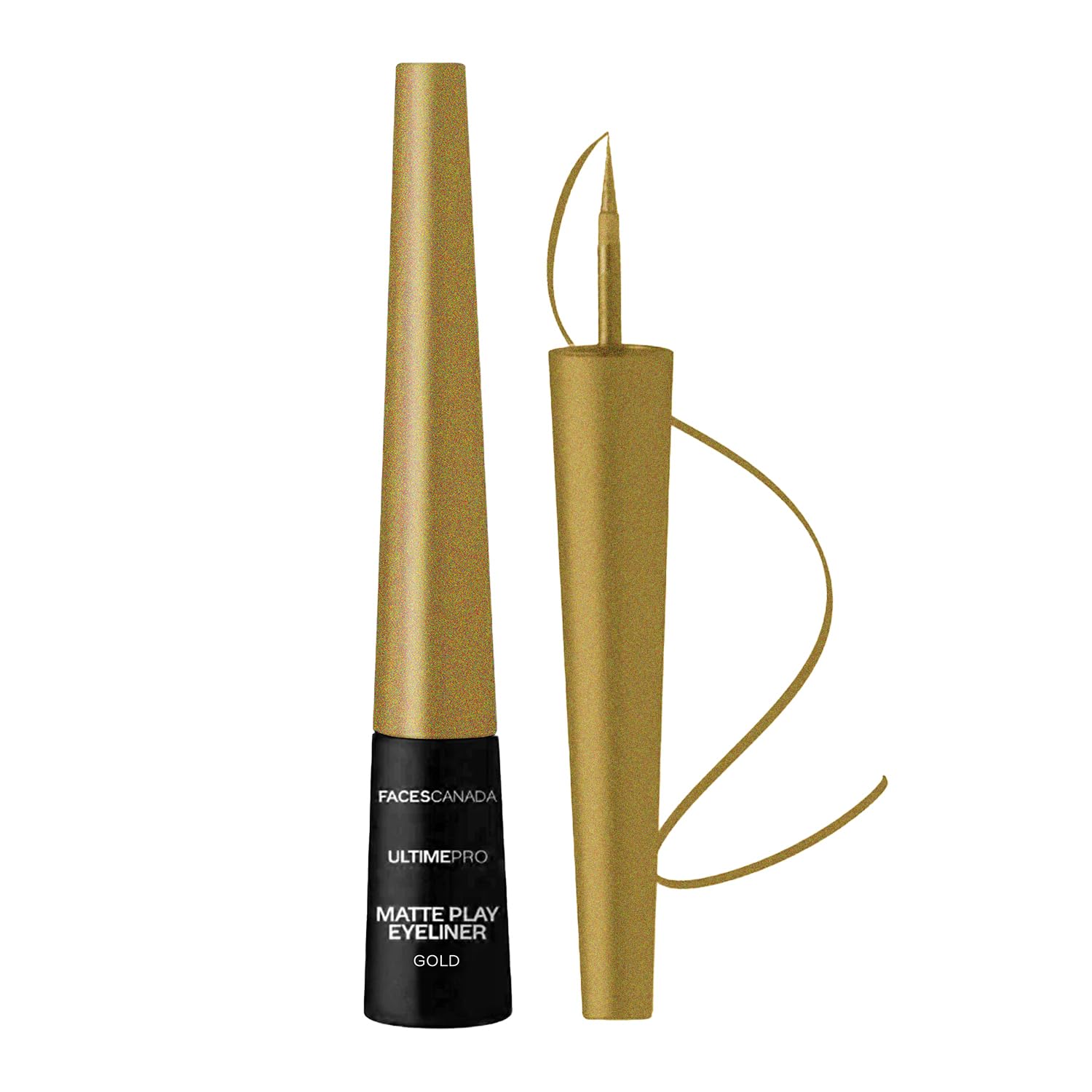 FACES CANADA Ultime Pro Matte Play Eyeliner - Gold, 2.5 ml