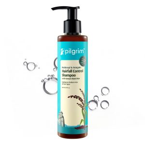 Brillare Pilgrim Redensyl & Anagain Hairfall Control Shampoo with Korean Black Rice 200ml | Anti Hairfall shampoo for Men & Women | Reduces Hairfall | Promotes Hair Thickness | For All Hair Types