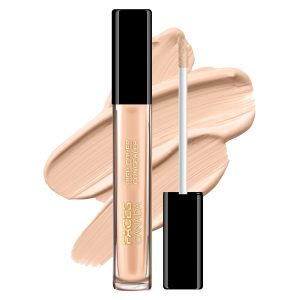 FACESCANADA High Cover Concealer - Caramel Crunch 03, 4ml | High Coverage Liquid Concealer | Blends Easily | Natural Finish | Covers Spots, Blemishes & Dark Circles | With Shea Butter & Vitamin E