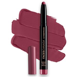 FACES CANADA Ultime Pro HD Intense Matte Lips + Primer - Wine Shot 26, 1.4g | 9HR Long Stay | Primer Infused For Flawless HD Matte Finish | Intense Color Lightweight Silky Smooth Cream Application