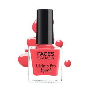 FACESCANADA Ultime Pro Splash Nail Enamel - Coral Island 62 (8Ml) | Quick Drying | Glossy Finish | Long Lasting | No Chip Formula | High Shine Nail Polish For Women | No Harmful Chemicals