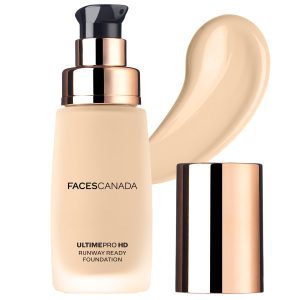 FACES CANADA Ultime Pro Hd Runway Ready Foundation - Soft Ivory 02, 30ml | Dewy Finish | Glass Skin Effect | Luxurious Formula | Lightweight & Breathable | Silky Smooth Texture | No Dryness or Oiliness | Vitamin E & Hyaluronic Acid