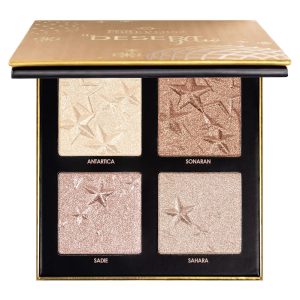Forever 52 Daily Life Forever52 4 Color Palette Smooth Shine Highlighter Waterproof Long-Lasting Easy-To-Blend Shimmery Powder for Perfect Face Makeup (Desert Glow) DGH002 DGH002