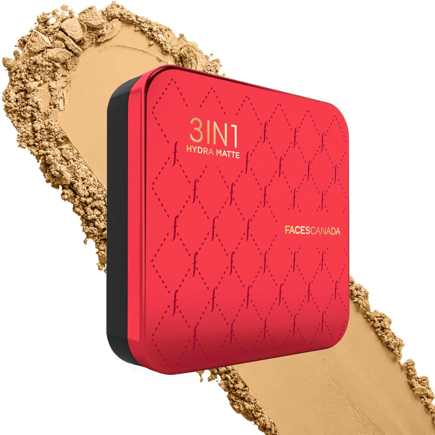 FACES CANADA 3 in 1 All Day Hydra Matte Compact Powder - Tan 06, 9g | SPF 15 | Mattifying | Controls Oil & Sweat | Hides Dark Spots & Acne Scars | Buildable Coverage | Lightweight | Blends Easily