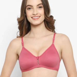 Floret Katrina Versatile Cotton-Blend T-Shirt Bra | Non-Wired | Non-Padded | Medium Coverage  China Rose