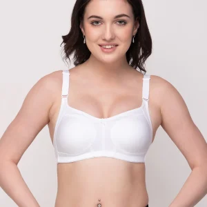 Floret Women's Minimizer Bra | Full Coverage | Non-Padded | Non-Wired | Style T3033 White