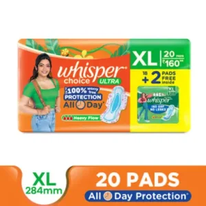 Whisper Choice Ultra XL 20s Sanitary Pads for Women