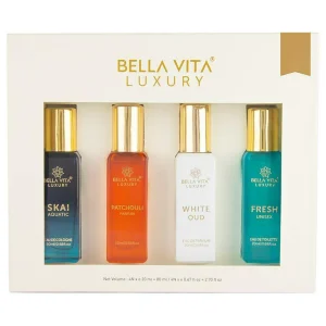 Bella Vita Luxury Unisex Perfume Gift Set (4 x 20 ml)
