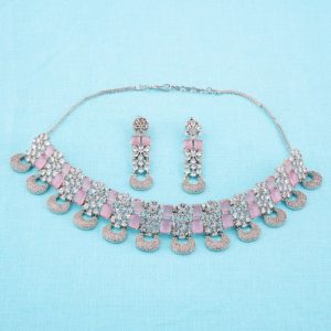 Shree Hari Necklace Set - GAST204RDPK