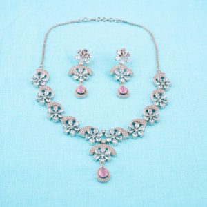 Shree Hari Necklace Set - GAST231RDPK