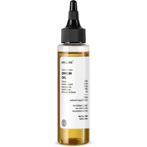 BRILLARE Onion Hair Oil, with Cedar Wood & Sunflower Oil, Hair Fall, 100% Natural Hairoil Hair Oil  (100 ml)