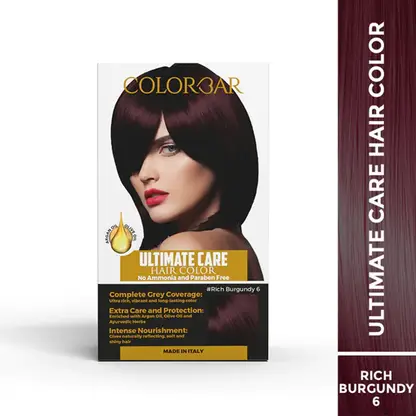 COLORBAR Ultimate care hair color rich burgundy 6 (145ml) , Rich Burgundy