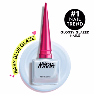 Nykaa Glazed Nail Enamel - Baby Blue Glaze 492