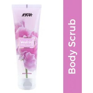 NYKAA Wanderlust Body Scrub Sicillian Sweet Pea 140g Scrub  (140 g)