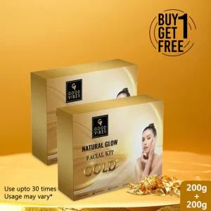 Good Vibes Gold Natural Glow Facial Kit - BUY 1 GET 1 (400g)