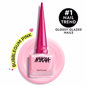 Nykaa Glazed Nail Enamel - Bubblegum Pink Glaze 486
