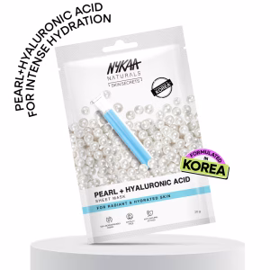 Nykaa Pearl + Hyaluronic Acid Sheet Mask For Glowing & Moisturised Skin - Formulated In Korea
