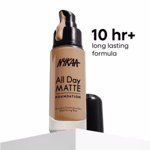 Nykaa All Day Matte Long Wear Liquid Foundation For Normal To Combination Skin - Mocha 11