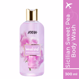Wanderlust Sicilian Sweet Pea Floral Perfume Body Wash 300ml