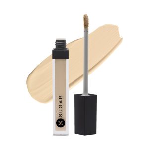 SUGAR Cosmetics Magic Wand Full Coverage Concealer  Matte | Waterproof |For All Skin Types | Lasts Upto 8 Hrs | 8.4gm - 07 Vanilla (Latte Fair Concealer With Golden Undertone)
