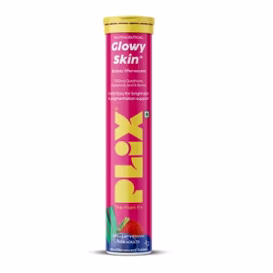 Plix Glowy Skin Bubbly Effervescent Tablets with 500 mg L-Glutathione