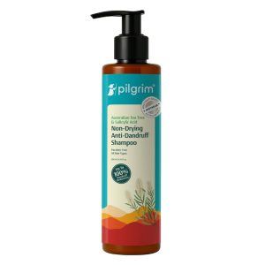 Pilgrim Australian Tea Tree Non-Drying Anti-Dandruff Shampoo 200 ml | Removes Dandruff from Source | Helps with Itching, Irritation | Strong & Smooth Hair | For Men & Women