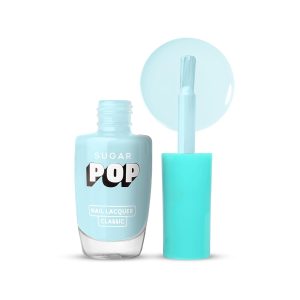 SUGAR POP Nail Lacquer – 34 Winter Sky (Ice Blue) | Dries In 45 Seconds |Chip-Resistant | Glossy Finish | High Shine | Nail Polish For Women, 10 ml