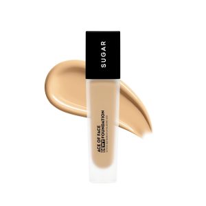 SUGAR Cosmetics Ace Of Face Dewy Foundation with 5% Niacinamide & Hyaluronic Acid | Lasts upto 18hrs | 30 ml - 05 Flat White