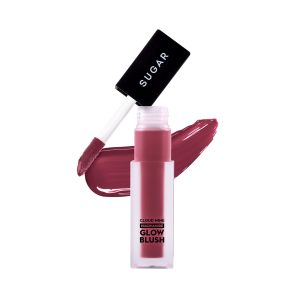 SUGAR Cosmetics Cloud Nine Niacinamide Glow Blush | Long lasting & Ultra-Pigmented | Dewy Finish | 7.6ml - 05 Bingo Plum