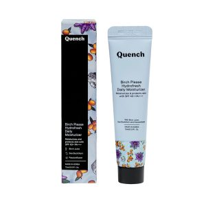 Quench Birch Please Hydro Fresh Daily Moisturizer with SPF 40+ PA+++ | 2-in-1 Moisturizer & Sunscreen| Hydrates & Protects Skin with Birch Juice & Sea Buckthorn| Made in Korea, 15ml