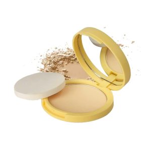 SUGAR POP Longwear Compact – 01Sand for Medium Skin Tone | Vitamin E Enriched | UV Protection, Pore Minimizing l Medium Coverage | Face Compact for Women l 9 gm