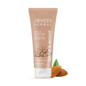 Jovees Herbal Apricot & Almond Face Scrub with Almond, Apricot & Wheatgerm Oil For Normal to Dry Skin