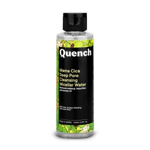 Quench Deep Pore Cleansing Micellar Water with Cica Herb Repair | Gentle Cleanser & Make Up Remover For Everyday Use | Removes Makeup, Dirt, Pollution & Impurities | Made in Korea (145ml)