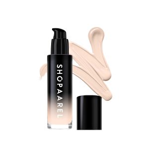 Shopaarel Liquid Foundation Full Coverage, Hyderdating Matte Finish Foundation for face make up, Water-Resistant, All Day Coverage|All Skin Types| 18 hours stay|Longlasting 30ml (01)