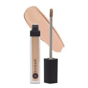SUGAR Cosmetics Magic Wand Full Coverage Concealer | Matte | Waterproof |For All Skin Types | Lasts Upto 8 Hrs | 8.4gm - 15 Cappuccino(Light Full Coverage Concealer With Cool Undertone)