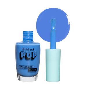 SUGAR POP Nail Lacquer - 06 Blue For You (Cool-Toned Persian Blue) 10 Ml - Dries In 45 Seconds - Chip-Resistant, Long-Lasting. Glossy Finish High Shine Nail Polish