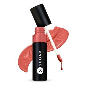 SUGAR Cosmetics Partner In Shine Transferproof Glossy Lipstick | Lasts upto 24hrs | Transferproof & Smudgeproof - 3ml - 02 Brick Bardo