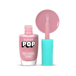 SUGAR POP Nail Lacquer 46 Coral Nude - 10 ml | High Shine | Long-lasting | Chip Resistant | Quick Drying