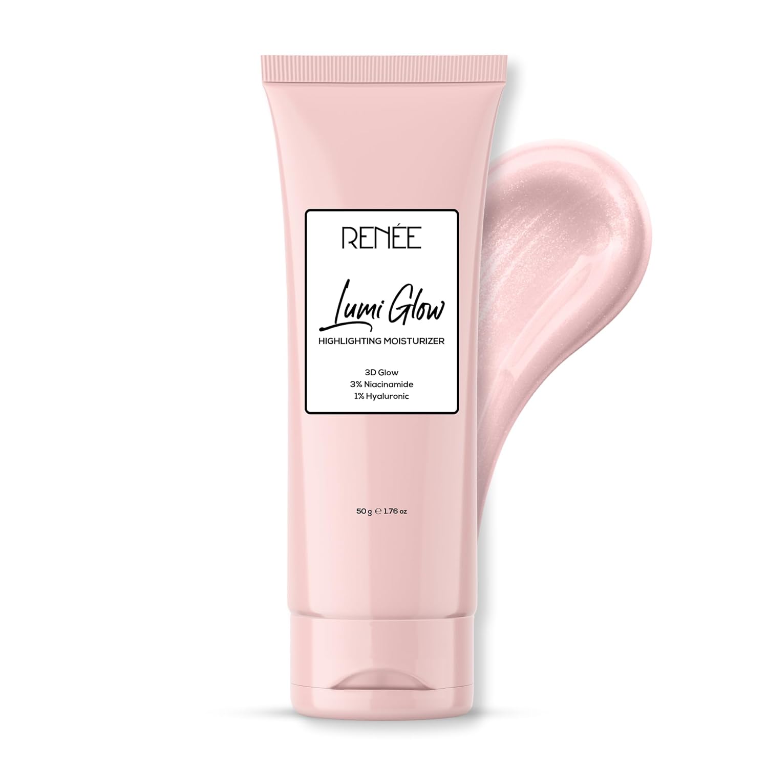 RENEE Cream Lumi Glow Highlighting Moisturizer|Enriched with 3% Niacinamide & 1% Hyaluronic Acid|Prevents Photoaging & UV Damage|Reduces Pigmentation, Fine Lines & Wrinkles|Non-Sticky|Glowing Skin|50g