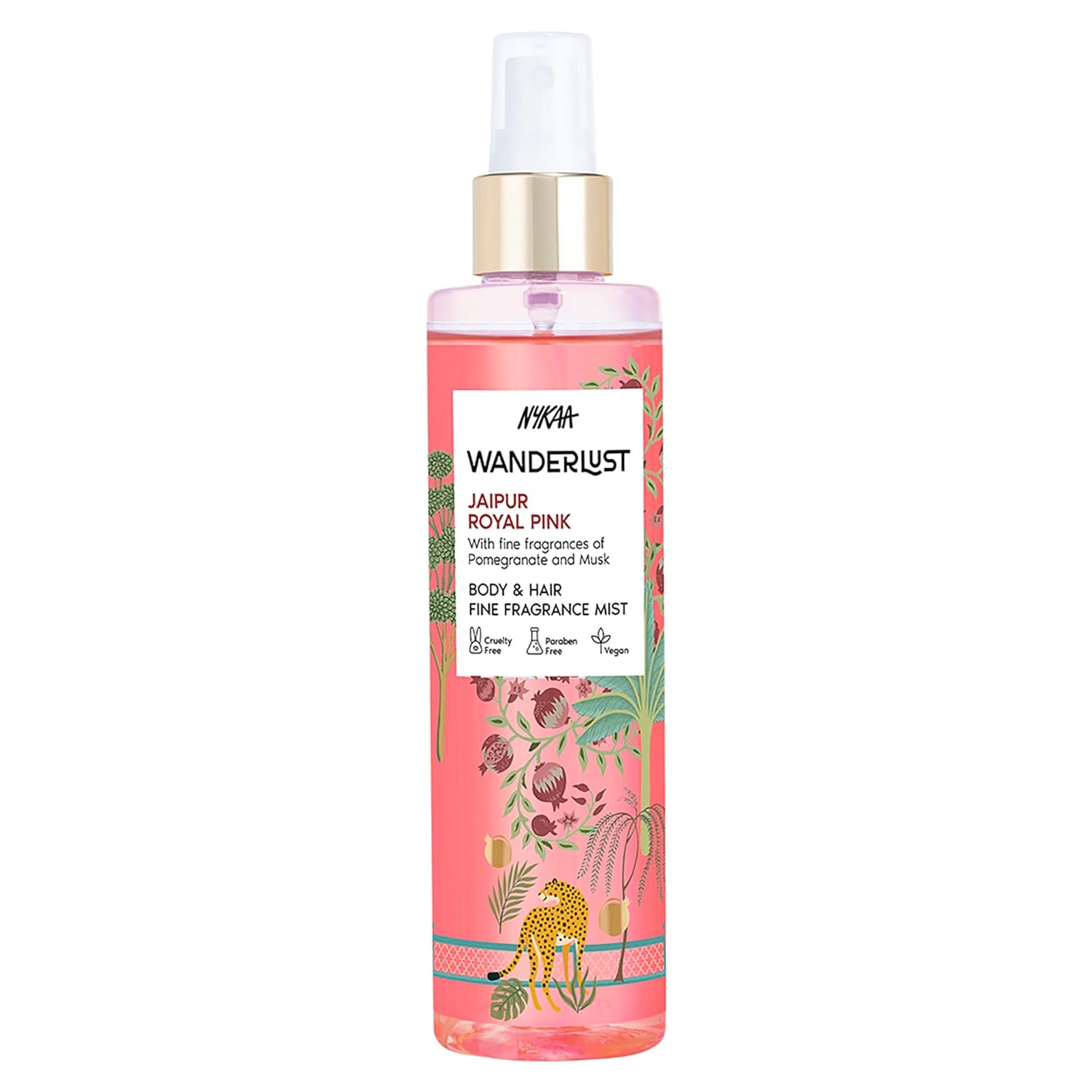 Nykaa Wanderlust Jaipur Royal Pink Body & Hair Fine Fragrance