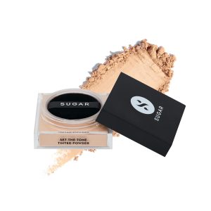 SUGAR Cosmetics Set The Tone Tinted Loose Powder For All Skin Type | Long Lasting | Matte | Blurs Pores | 25Gm - 15 Cappuccino, Beige