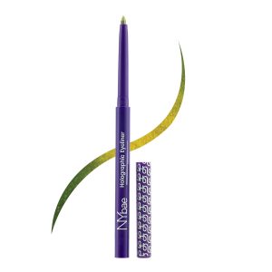NY Bae Holographic Gel Eyeliner - Electric Lime 03 | Neon Green Blue Eyeliner