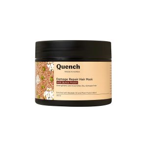 Quench Damage Repair Hair Mask with Quinoa Protein & Ceramides Cream | Restores Dry & Damaged Hair | Strengthens Hair and Adds Shine | Made in Korea (200Ml)