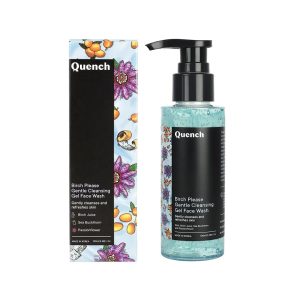 Quench Gentle Cleansing Gel Face Wash with Salicylic Acid & Birch Juice Enzymes | Gently Exfoliates with Biodegradable Beads for Smooth, Clear Skin | Brightens & Hydrates Skin | Made in Korea (100ml)