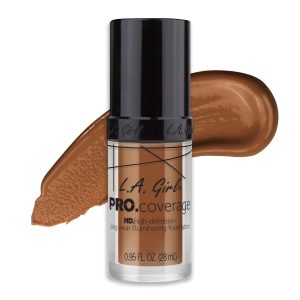 L.A. Girl Pro Matte Coverage Hd Liquid Foundation,Toast,28Ml,Full,Combination