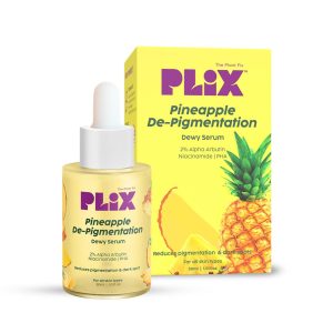 The Plant Fix Plix 2% Alpha Arbutin Pineapple De-Pigmentation Dewy Face Serum for Pigmentation & Dark Spots Removal for Unisex with 10% Niacinamide, 5% PHA for All Skin, 30ml