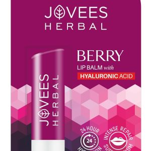 Jovees Herbal Berry Lip Balm with Hyaluronic Acid |5g